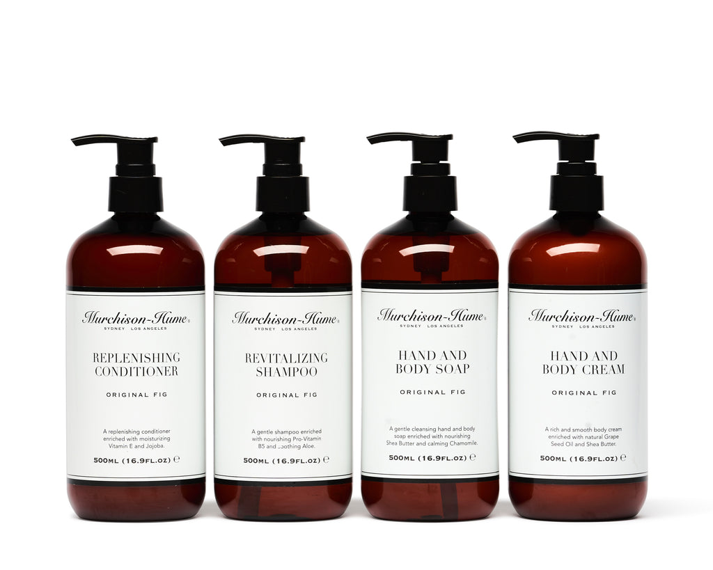 Murchison-Hume Luxury Hotel and Hospitality Amenity Collection Hand Wash, Body Wash, Shampoo, Conditioner