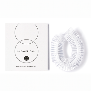 Sustainable Essentials Shower Cap - Premium White