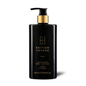 Edition Voyage Hand and Body Lotion Amber Cologne 480ml Bottle Pump